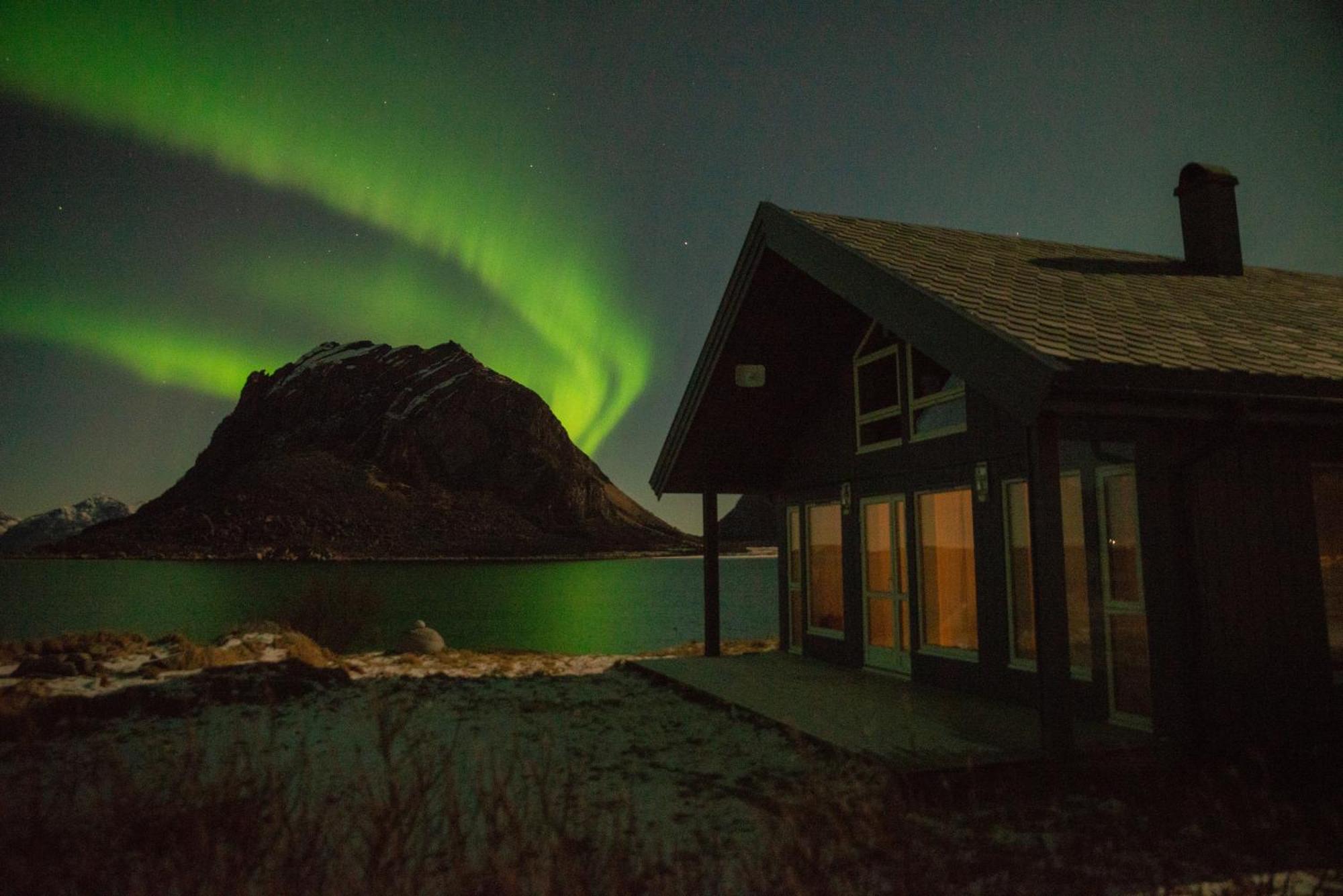 Lofoten Mountains Midnight Sun And Nothern Lights In Holiday home *